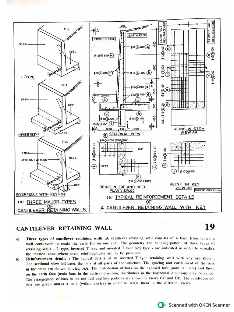 Cantilever Retaining Wall | PDF
