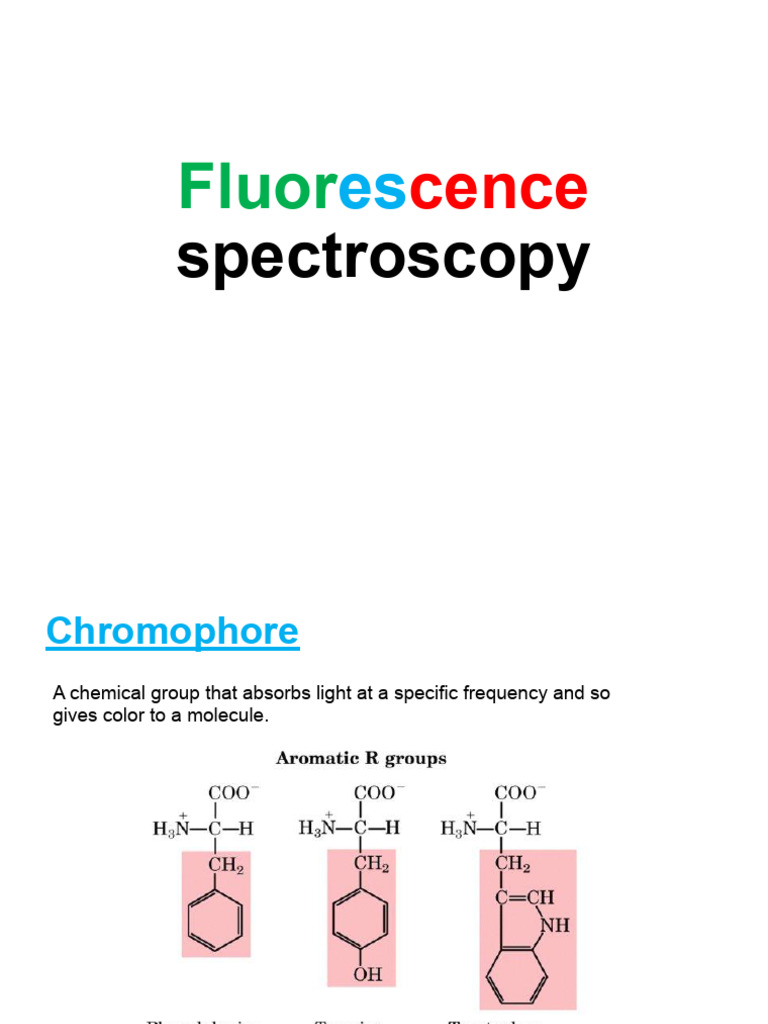 Fluoroscence Spectros | PDF