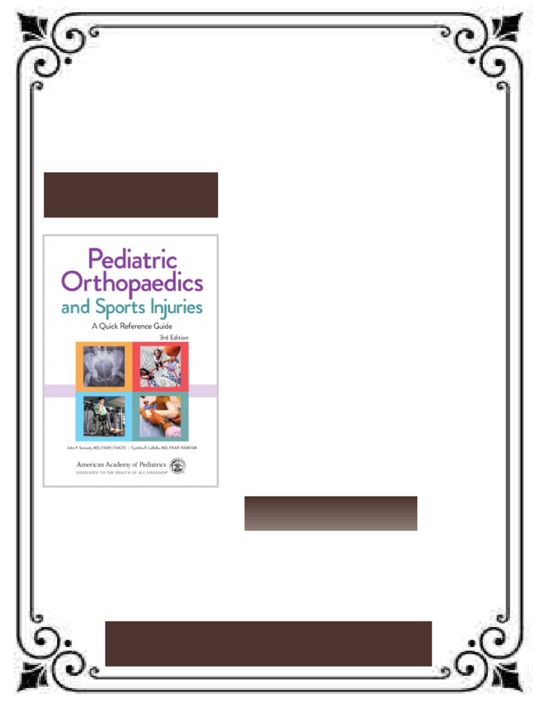 (Ebook PDF) Pediatric Orthopaedics and Sports Injuries A Quick ...