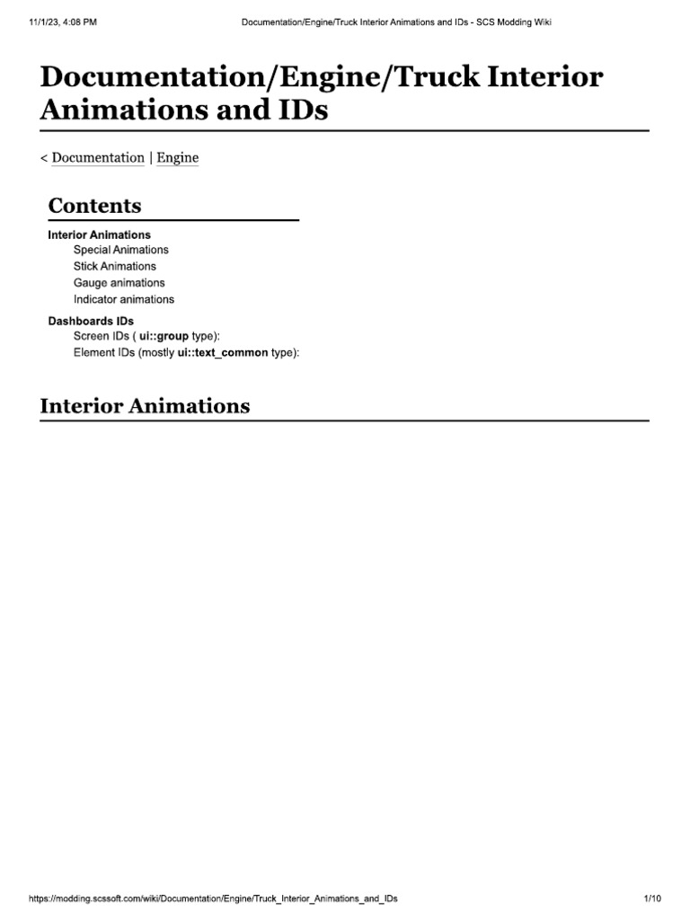 Documentation - Engine - Truck Interior Animations and IDs - SCS ...