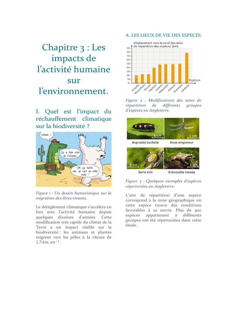 Impacts humains sur biodiversité et océans | PDF | Espèces invasives ...