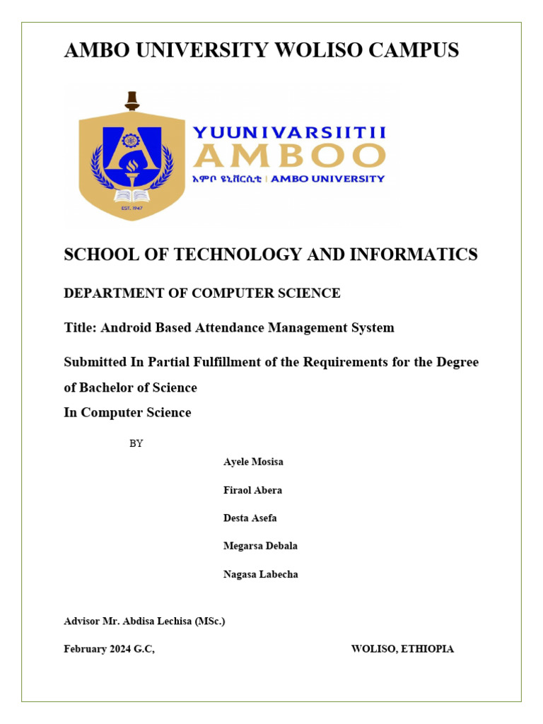 Android Attendance Management System | PDF | Software Development ...