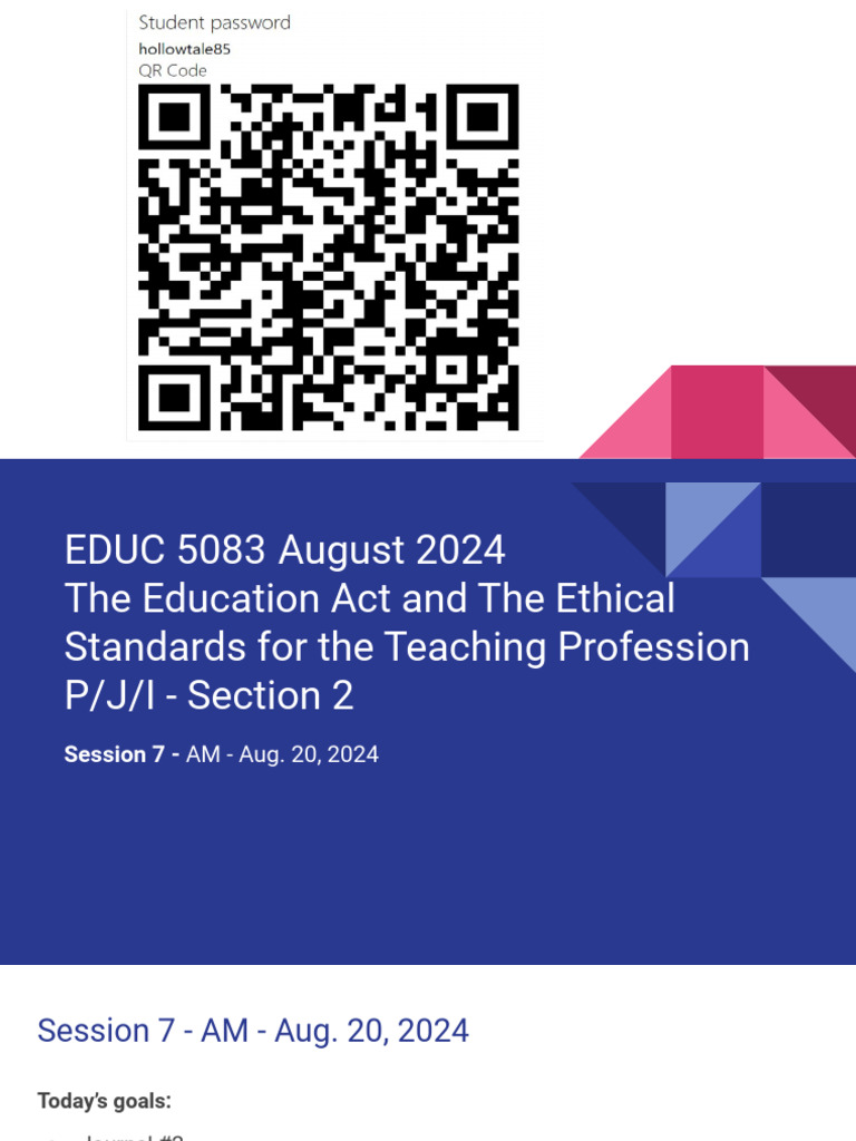 Session 7 - EDUC 5083 | PDF