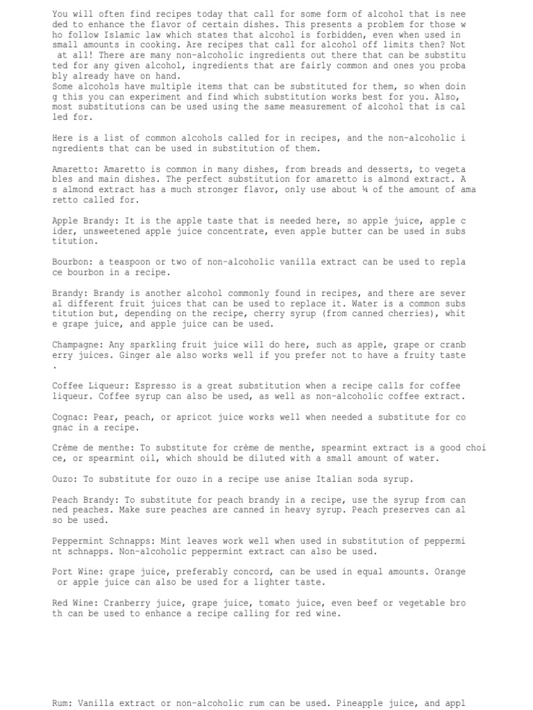 Alcohol Substitute PDF Cider Juice