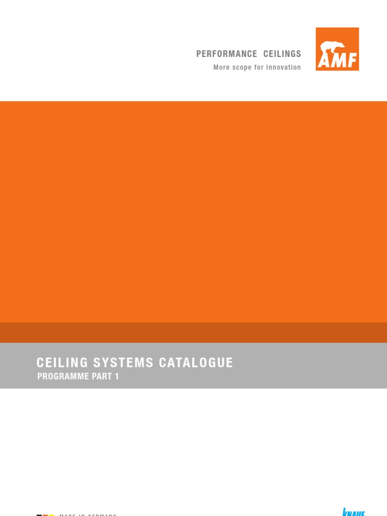 AMF Performance Ceilings Catalogue | PDF | Quality Management | Science