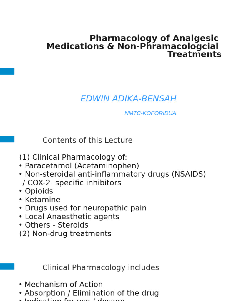 ANALGESICS-1 | PDF | Opioid | Nonsteroidal Anti Inflammatory Drug