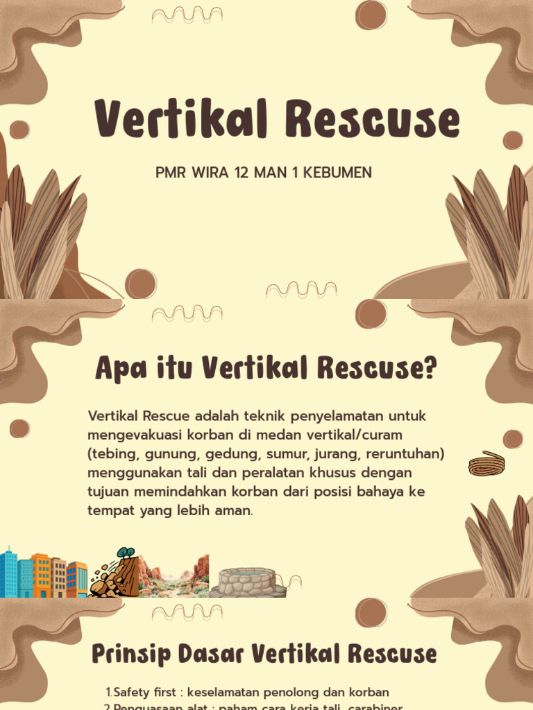 Teknik Vertikal Rescue untuk Evakuasi | PDF