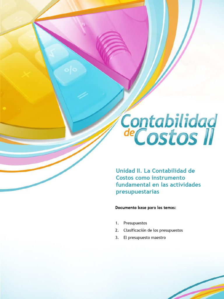 Contabilidad de Costos y Presupuestos | PDF | Presupuesto | Economias