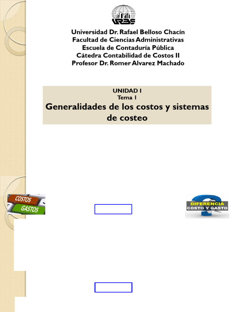 Generalidades de Costos y Clasificación | PDF | Costo | Business