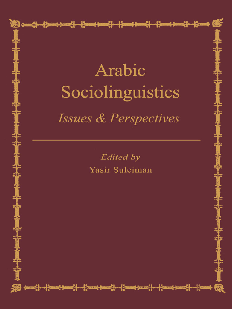 Arabic Sociolinguistics: Issues &amp; Perspectives | PDF | Nationalism | Arabic