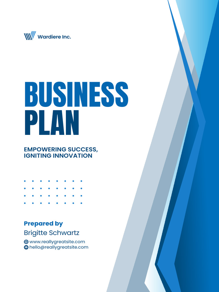 Blue and White Modern Business Plan A4 - 20260115 - 182607 - 0000 | PDF