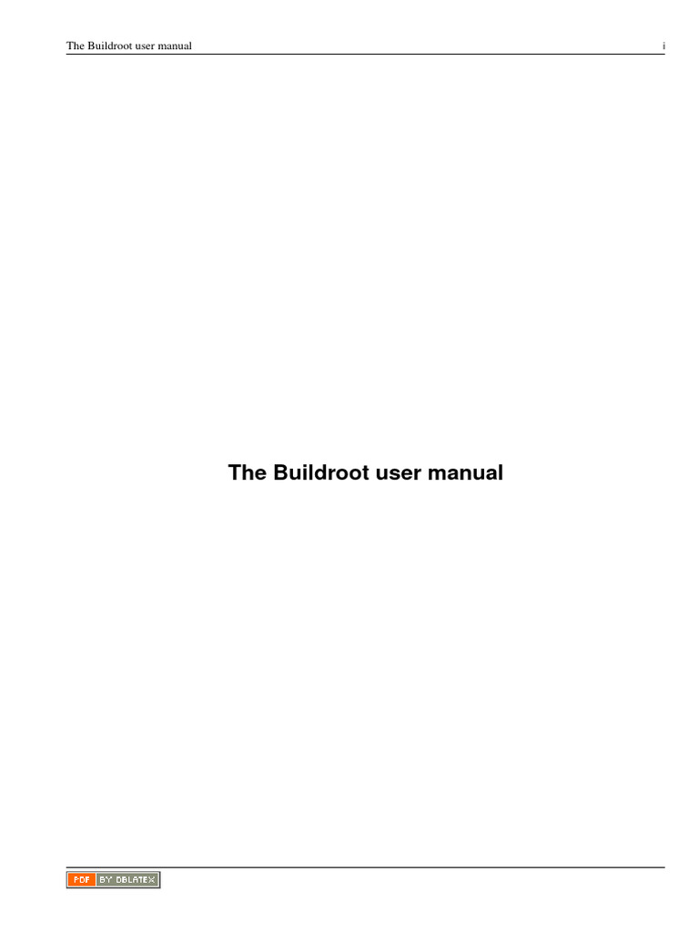 Buildroot User Manual Guide | PDF | Linux | File System