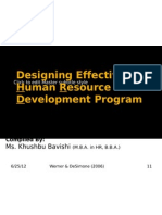 Designing Effective Human Resource Development Program: Ms. Khushbu Bavishi