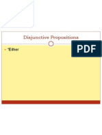 Disjunctive Propositions