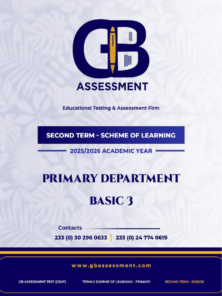 Termly Learning Scheme for B3 Students | PDF | Word | Reading Comprehension