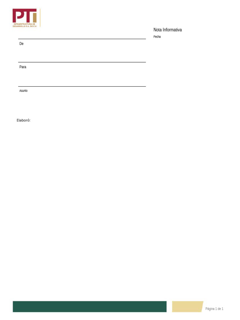 Carta Nota Informativa | PDF