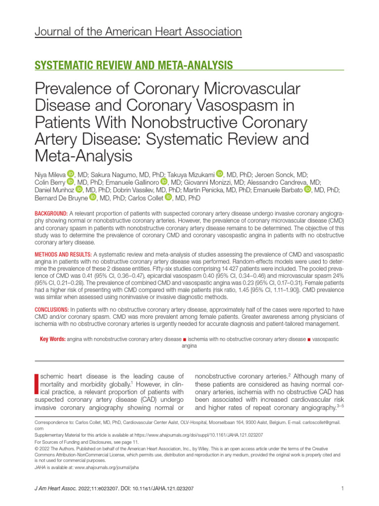 JAH3-11 | PDF | Coronary Artery Disease | Heart