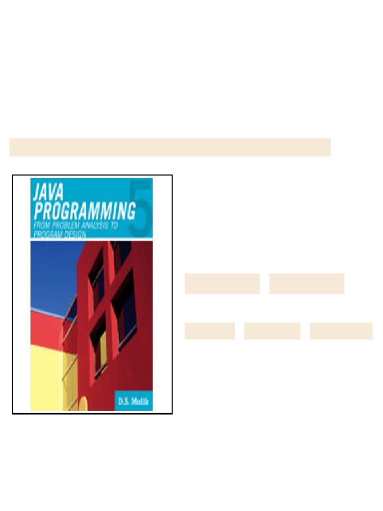 Test Bank for Java Programming From Problem Analysis to Program Design ...