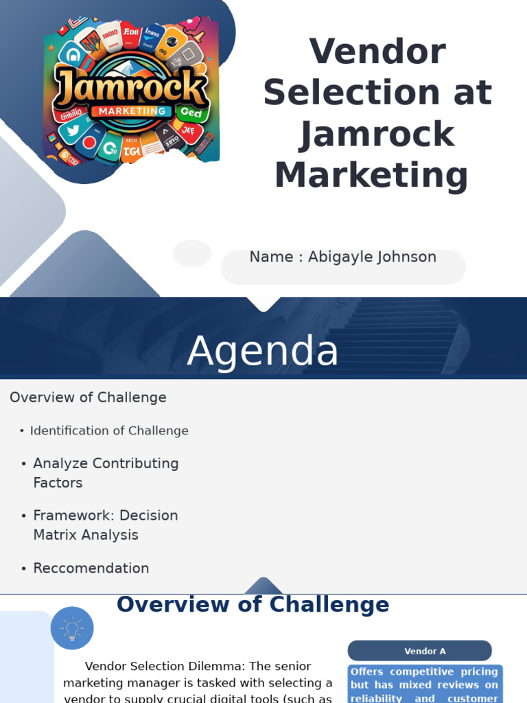 Vendor Selection Strategy for Marketing Tools | PDF | Marketing | Pricing