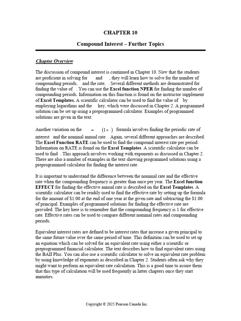 Advanced Compound Interest Techniques | PDF | Interest | Compound Interest