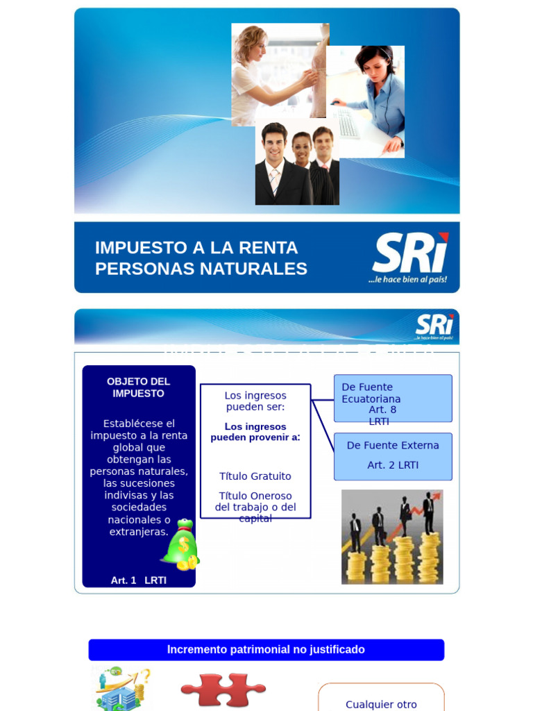 Impuesto a la Renta para Personas Naturales | PDF | Impuesto sobre la ...
