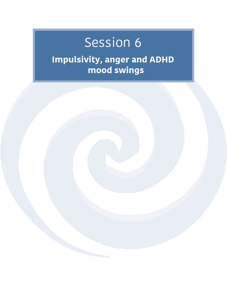 Impulsivity, Anger and ADHD Mood Swings - 26!01!01!16!49 - 05 | PDF ...