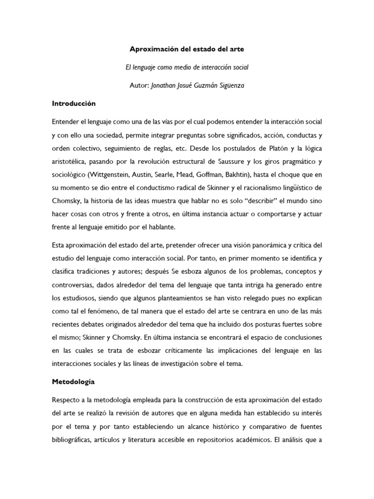 Lenguaje y su rol en la interacción social | PDF | Behaviorismo ...