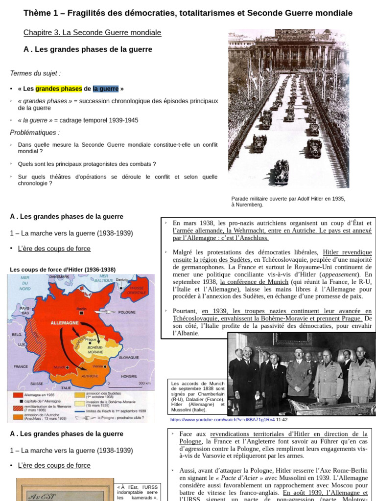 Phases clés de la Seconde Guerre mondiale | PDF | Camp d'extermination ...