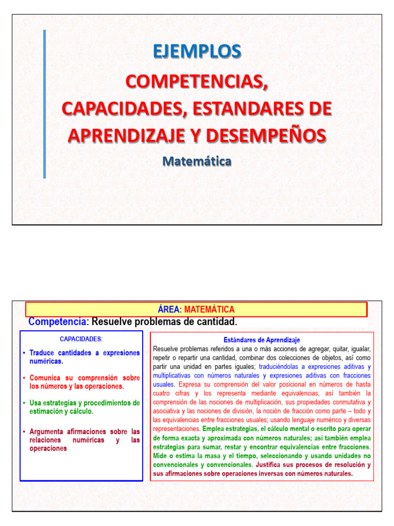Competencias y Estándares en Matemáticas | PDF | Geometría | Datos