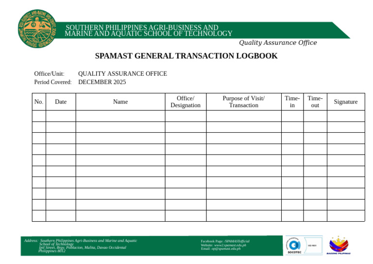 New Transaction Logbook | PDF