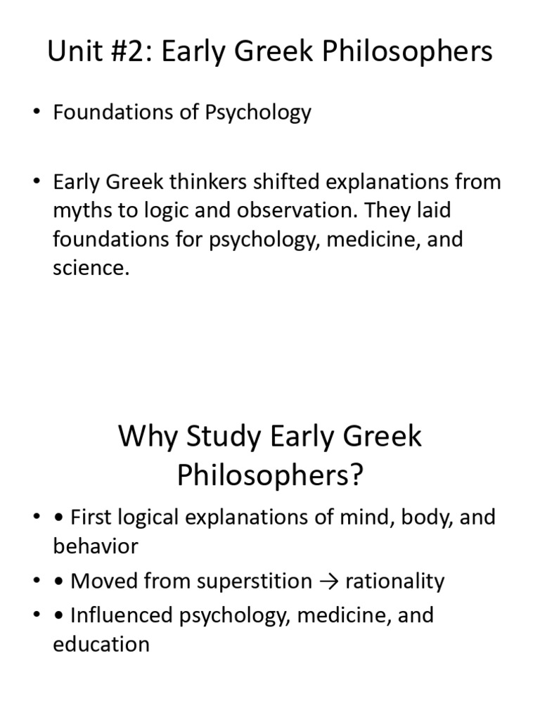 Greek Philosophers Chapter2 | PDF | Metaphysics