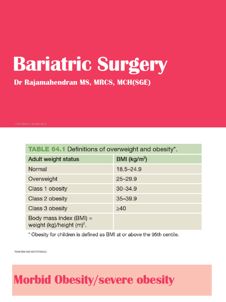 3 Bariatric Surgery SS | PDF | Bariatric Surgery | Diabetes