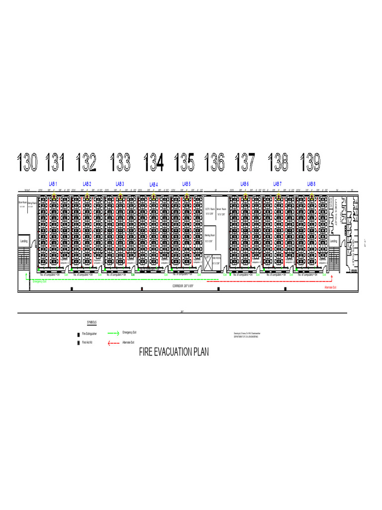 Server Room Layout and Fire Plan | PDF | Safety