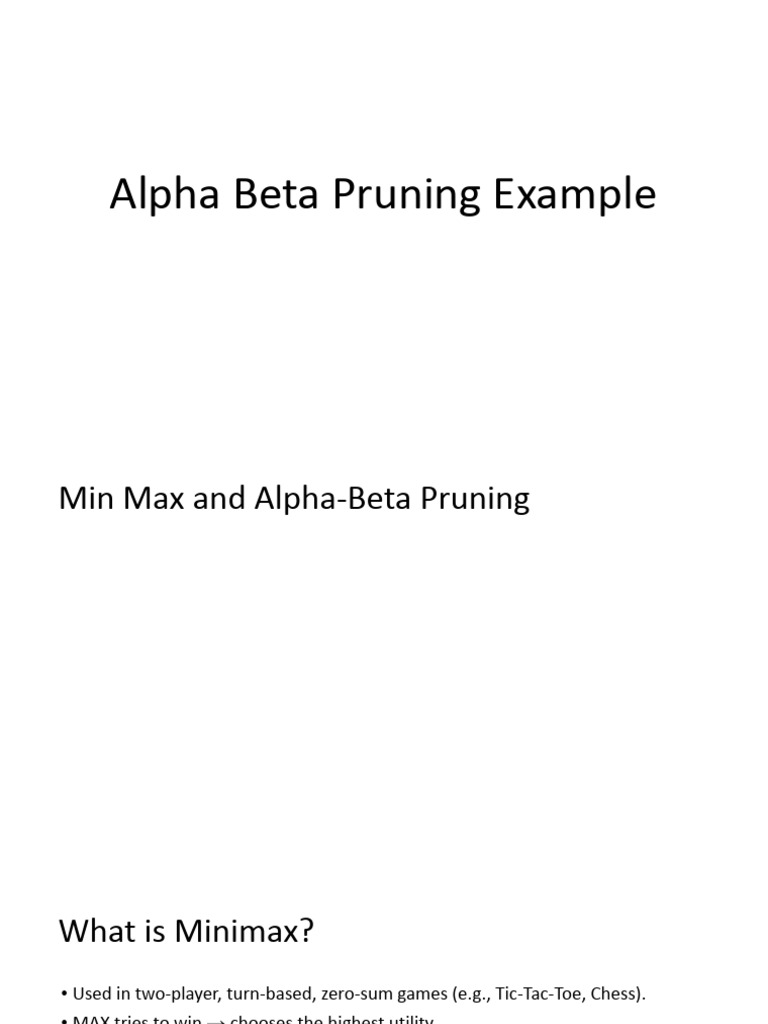 Alpha-Beta Pruning Explained | PDF | Theoretical Computer Science ...