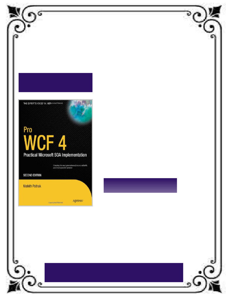 Pro WCF 4 Practical Microsoft SOA Implementation 2nd ed 2nd Edition ...