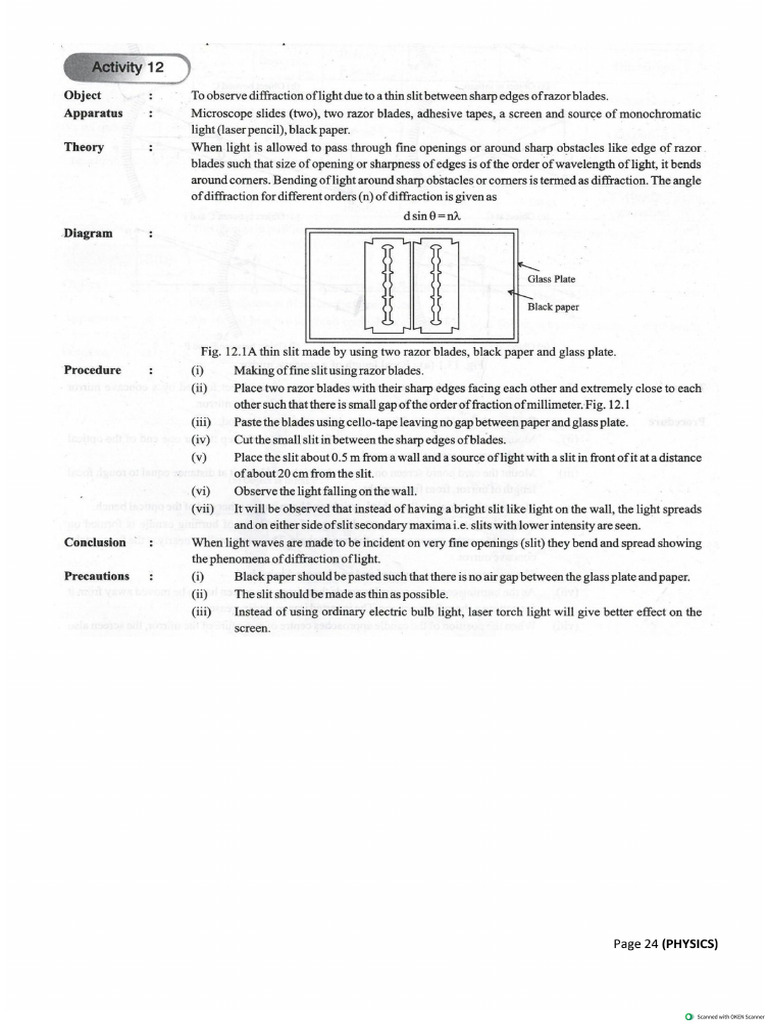 Physics Project File | PDF