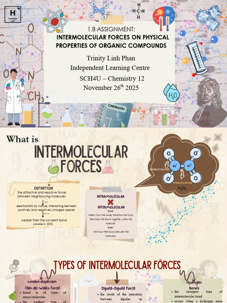 Intermolecular Forces in Organic Chemistry | PDF | Intermolecular Force ...