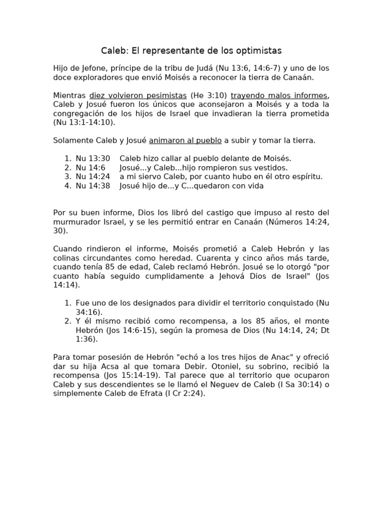 Caleb | PDF