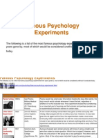 Famous Psychology Experiments B