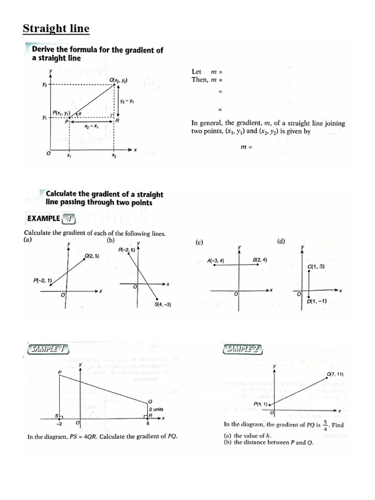 Straight Line (Notes New) | PDF