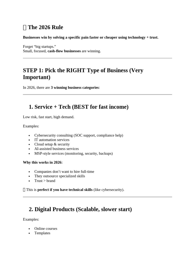 Winning Business Strategies for 2026 | PDF | Business