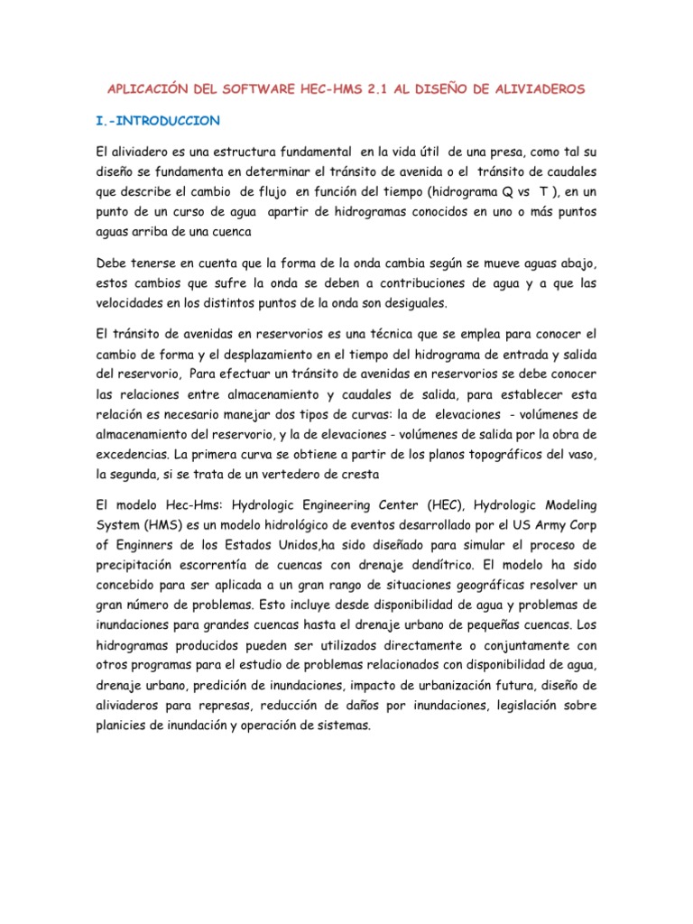 Aplicacion Hec Hms | PDF
