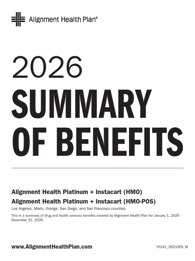 2026 Alignment Health Plan Benefits | PDF | Medicare (United States ...