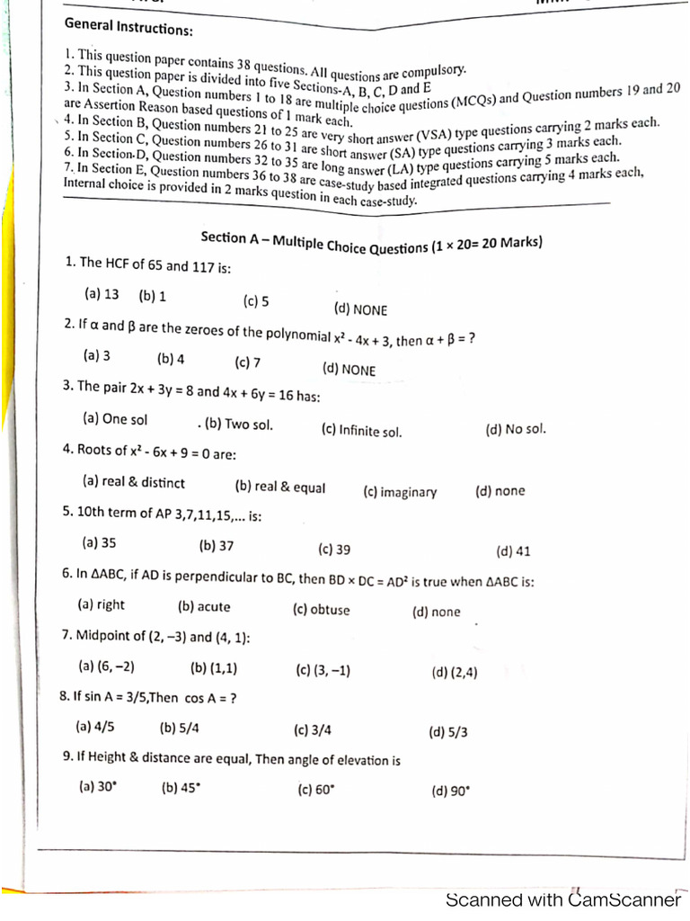 Practice Paper 1 | PDF