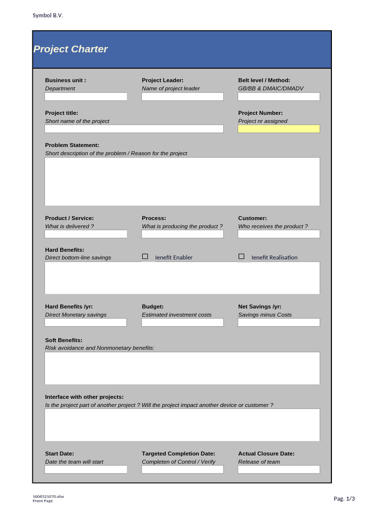 Project Charter | PDF | Computing