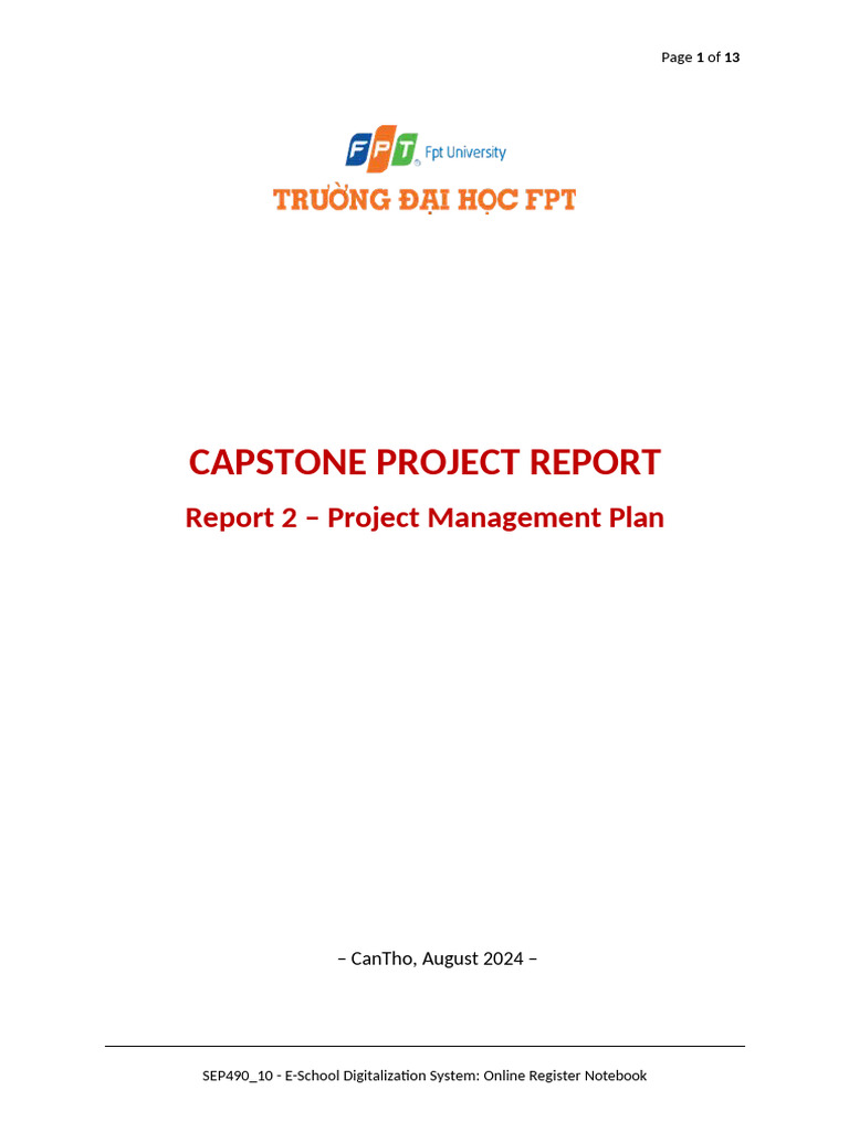 E-School Digitalization Project Plan | PDF | Systems Engineering ...