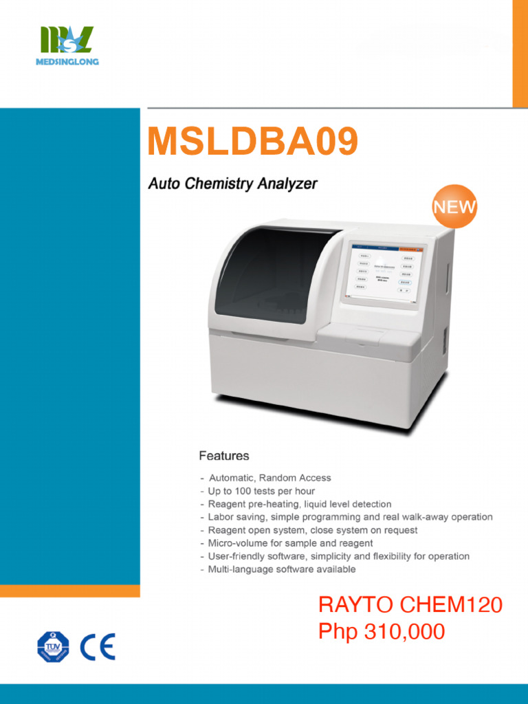 Auto Chem Msldba09: Rayto Chem 120 | PDF
