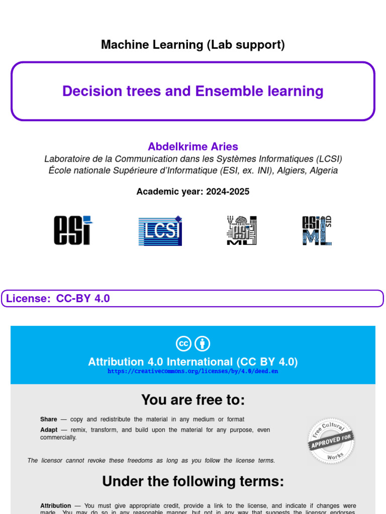 ML Lab DecisionTrees Ensemble | PDF | Statistical Analysis | Teaching ...