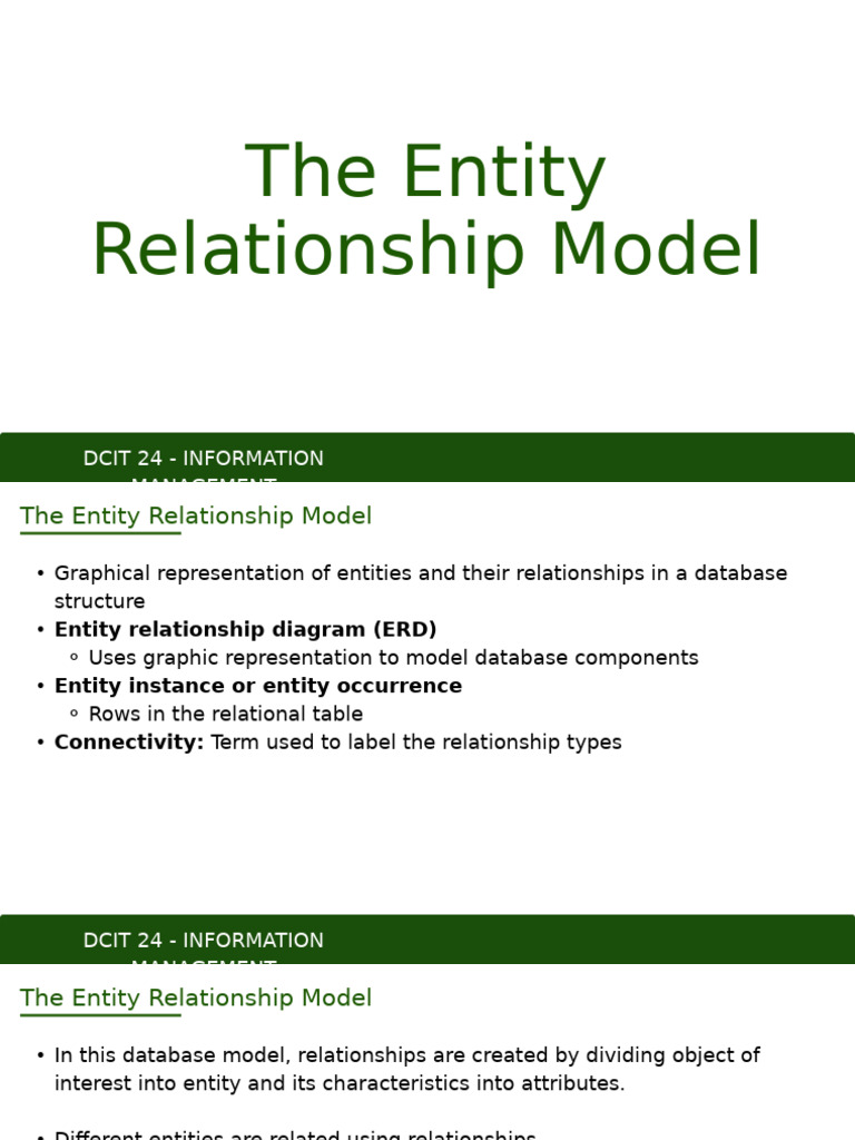DCIT 24 Data Models Part 2 | PDF | Conceptual Model | Data Model