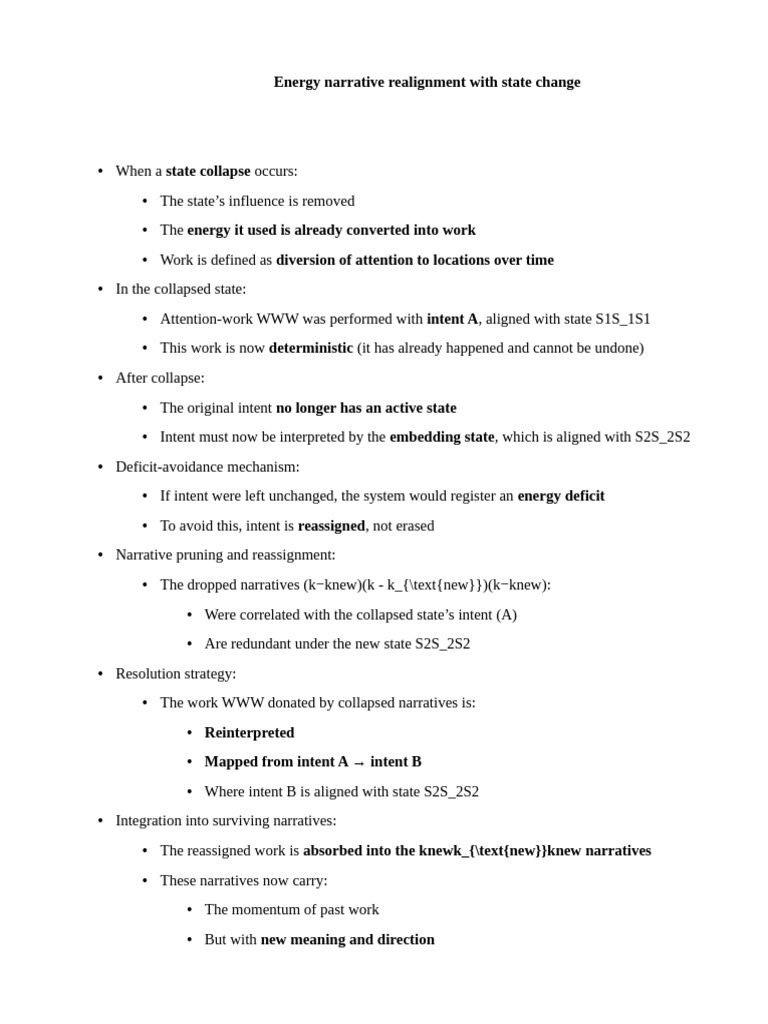 Energy Narrative Realignment With State Change | PDF